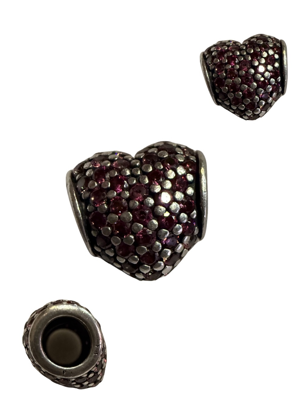 Pandora Red Heart Pave Charm